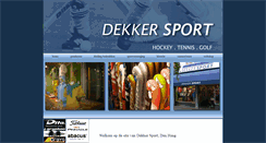 Desktop Screenshot of dekkersport.com