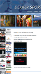 Mobile Screenshot of dekkersport.com